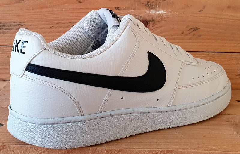 Nike Court Vision Low Leather Trainers UK9/US10/EU44 DH2987-101 White/Black