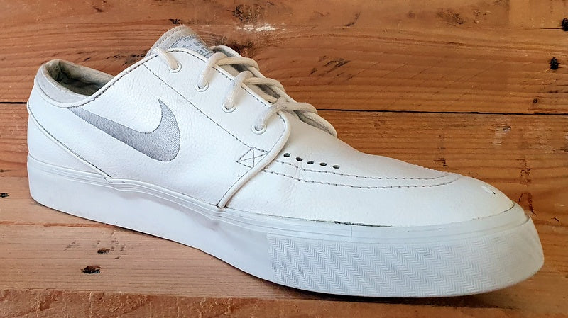 Nike Zoom Air Stefan Janoski Low Leather Trainers UK11/US12/E46 616490-110 White