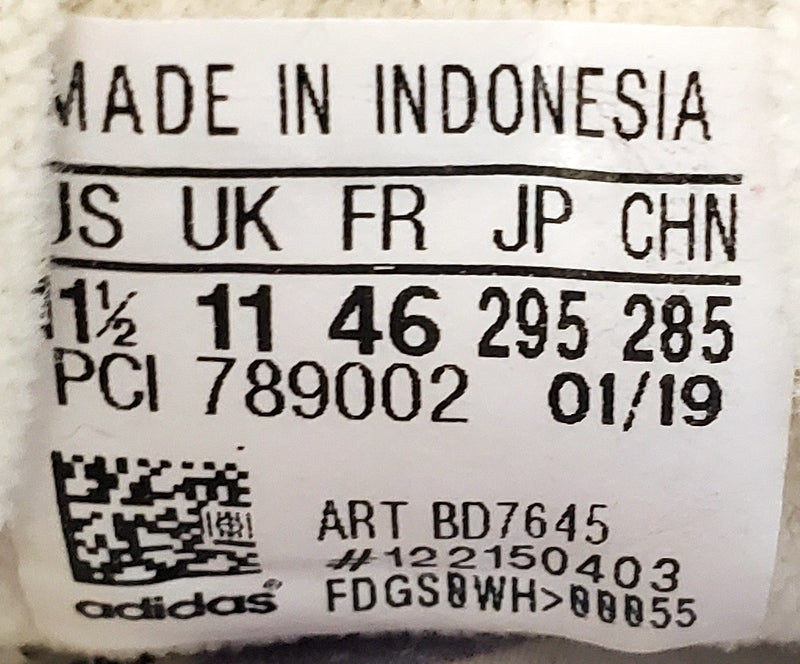 Adidas Continental 80 Low Leather Trainers UK11/US11.5/EU46 BD7645 Cream/Pink