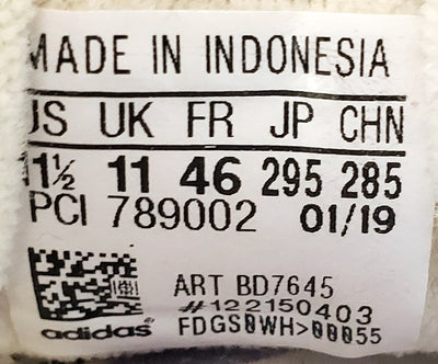 Adidas Continental 80 Low Leather Trainers UK11/US11.5/EU46 BD7645 Cream/Pink