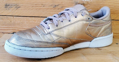 Reebok Club C 85 Low Leather Trainers UK6/US8.5/EU39 BS7899 Melted Metal