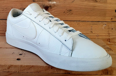 Nike Blazer Low LE Leather Trainers UK8.5/US9.5/EU43 AQ3597-100 Triple White