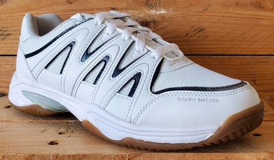 Dunlop Court Master III Low Leather Trainers UK8/US9/EU42 K/1013/100 White/Black