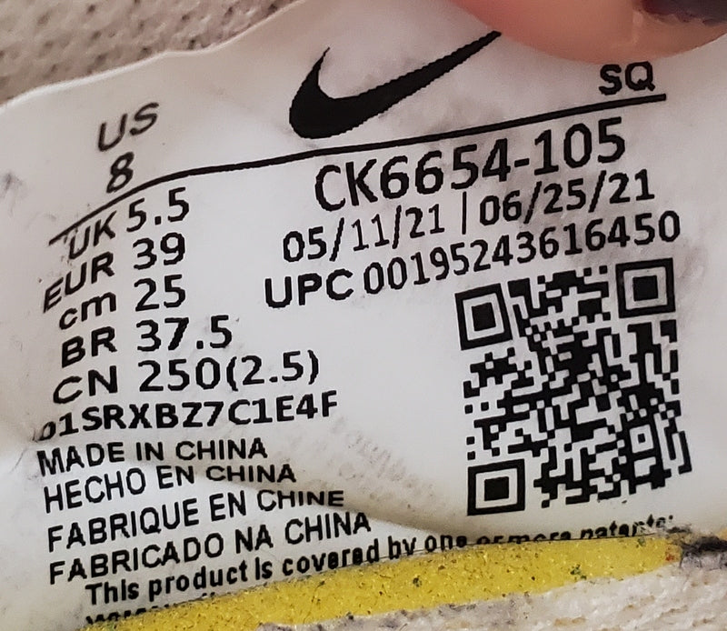 Nike Dunk Disrupt Low Leather Trainers UK5.5/US8/EU39 CK6654-105 Coconut Milk