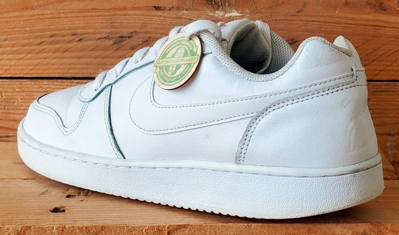 Nike Ebernon Low Leather Trainers UK8.5/US9.5/EU43 AQ1775-100 Triple White