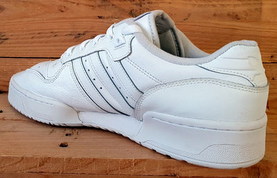 Adidas Rivalry Low Leather Trainers UK11/US11.5/EU46 EF8729 Triple White