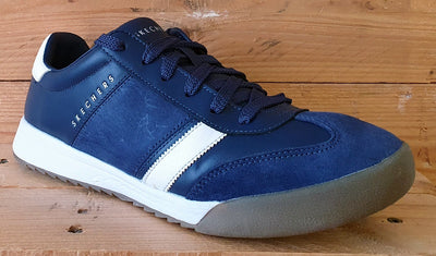 Sketchers Zinger Scobie Low Leather/Suede Trainers UK7/US8/EU41 SN 52322 Navy