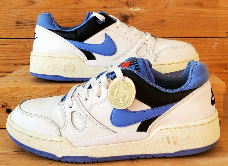 Nike Full Force Low Leather Trainers UK6/US7/EU40 FB1362-100 White/Blue