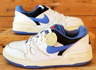 Nike Full Force Low Leather Trainers UK6/US7/EU40 FB1362-100 White/Blue