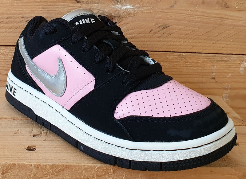 Nike Vintage Low Suede/Leather Trainers UK5/US5.5Y/EU38 318981-601 Black/Pink