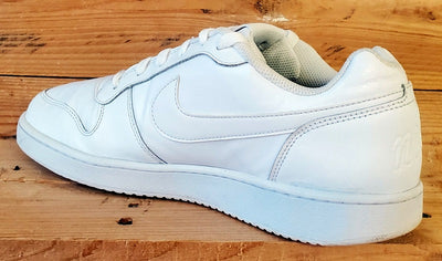 Nike Ebernon Low Leather Trainers UK10/US11/EU45 AQ1775-100 Triple White