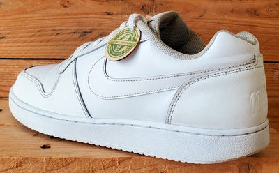 Nike Ebernon Low Leather Trainers UK10/US11/EU45 AQ1775-100 Triple White