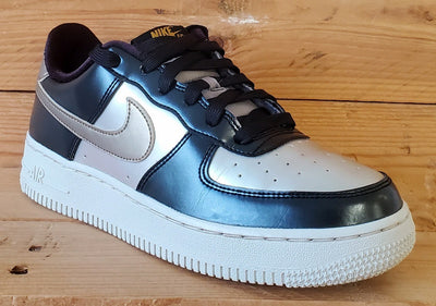Nike Air Force 1 Metallic Trainers UK4.5/US5Y/EU37.5 849345-003 Cool Grey/Black