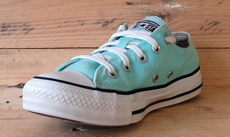 Converse Chuck Taylor All Star Low Trainers UK4/US6/E36.5 9A 1601 M88 Teal/White