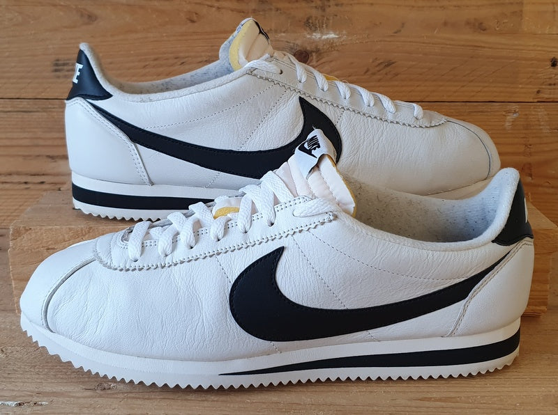 Nike Cortez Premium Low Leather Trainers UK10.5/US11.5/EU45.5 807480-101 White