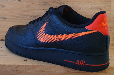 Nike Air Force 1 Zig Zag Low Trainers UK12/US13/EU47.5 DN4928-001 Black Orange