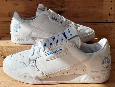 Adidas Continental 80 WFFQ Low Leather Trainers UK7.5/US8/EU41 FV3743 White/Blue