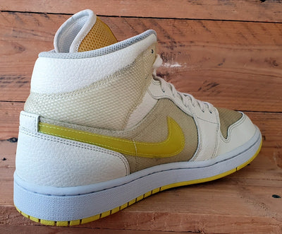 Nike Air Jordan 1 Mid SE Trainers UK9.5/US12/EU44.5 DB2822-107 Voltage Yellow