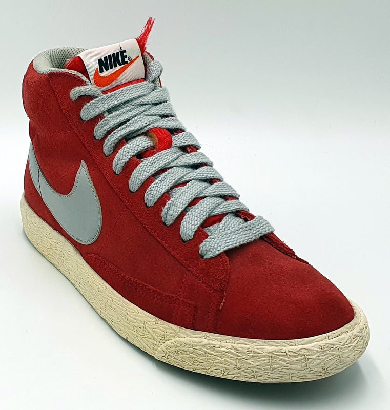 Nike Blazer Mid Suede Trainers 538282-601 Red/White/Grey UK4/US4.5Y/EU36.5