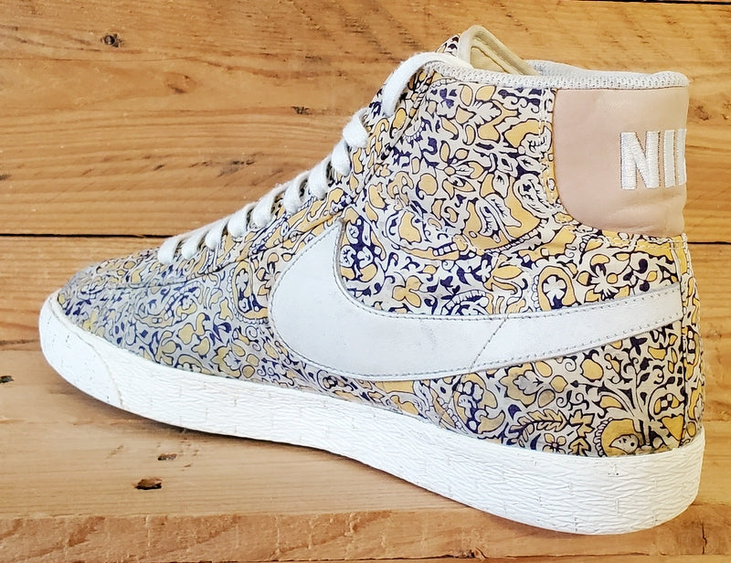 Nike Blazer Liberty Mid Textile Trainers UK9/US11.5/EU44 529037-700 Yellow/White
