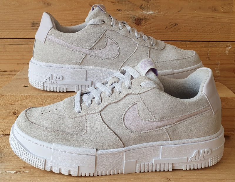 Nike Air Force 1 Pixel Low Suede Trainers UK6.5/US9/E40.5 DN5058-001 Photon Dust