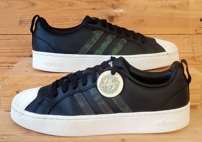 Adidas Streetcheck Cloadfoam Low Leather Trainers UK7.5/US8/EU41 H06222 Black