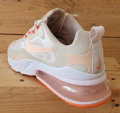 Nike Air Max 270 React Low Trainers UK7.5/US10/EU42 CJ0619-103 Crimson Tint