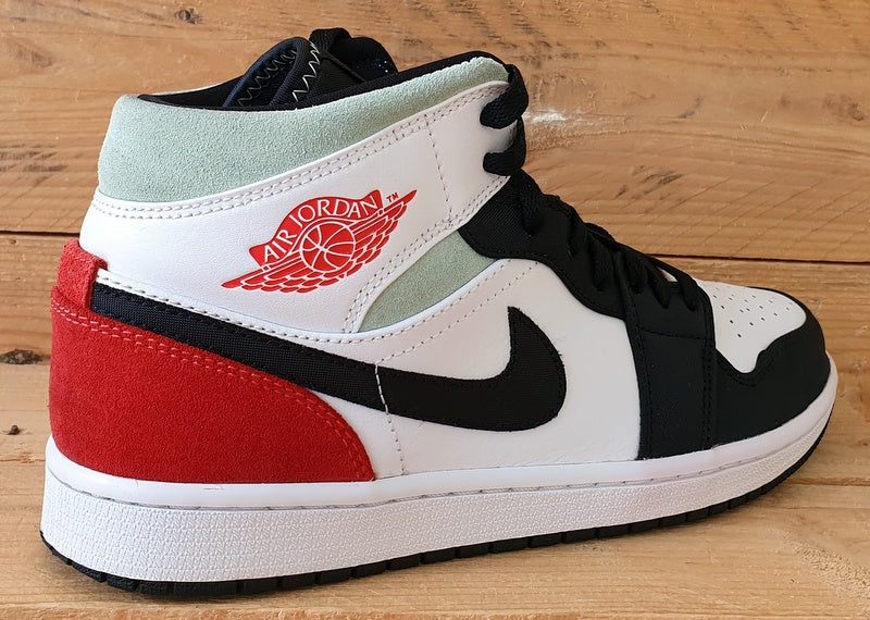 Nike Air Jordan 1 Mid SE Trainers UK8/US9/EU42.5 852542-100 Red Black Toe