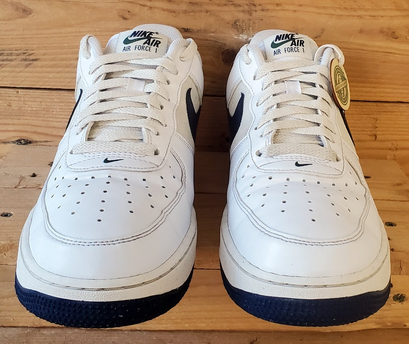 Nike Air Force 1 Low Leather Trainers UK8.5/US9.5/EU43 HF4298-100 White/Obsidian