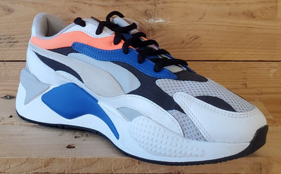 Puma RS-X Prism Low Textile Trainers UK11/US12/EU46 374758-03 Grey/Ultra Orange