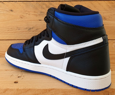 Nike Air Jordan 1 Retro High Leather Trainers UK8/US9/E42.5 555088-041 Royal Toe