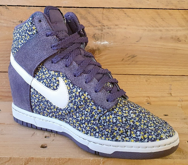 Nike X Libery Of London Dunk Hi Wedge Trainers UK5/US7.5/E38.5 540859-500 Purple