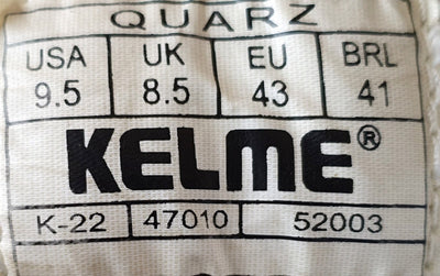 Kelme Classic Quartz Leather Trainers UK8.5/US9.5/E43 47010 52003 White/Red/Grey