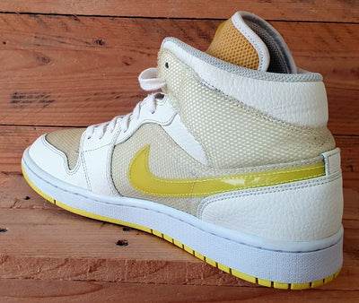 Nike Air Jordan 1 Mid SE Trainers UK9.5/US12/EU44.5 DB2822-107 Voltage Yellow