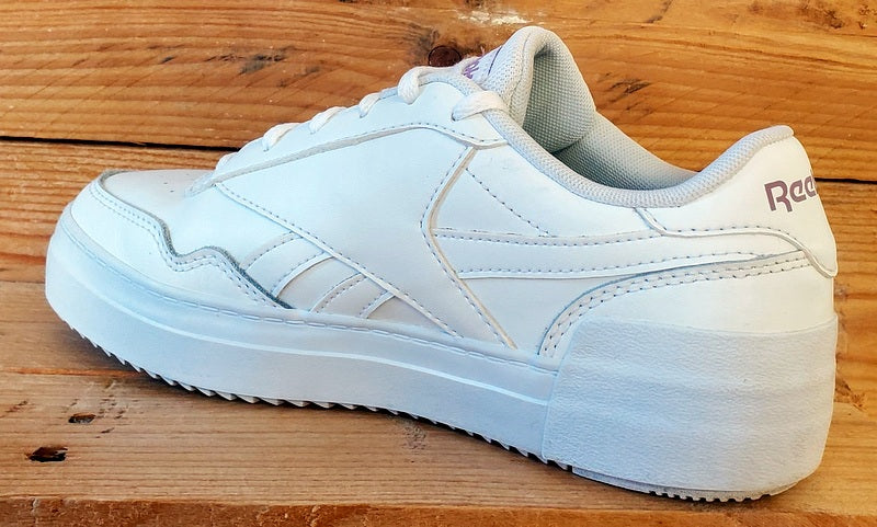 Reebok Techque T Bold Low Leather Trainers UK4/US6.5/EU37 GZ6020 Triple White