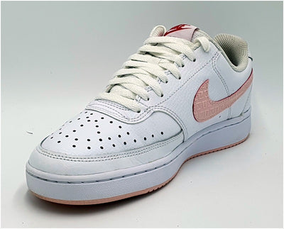Nike Court Vision Valentines Leather Trainers DQ9321-100 White UK5/US7.5/EU38.5