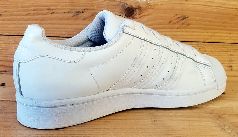 Adidas Superstar Low Leather Trainers UK4/US4.5/EU36.5 EF5399 Triple White