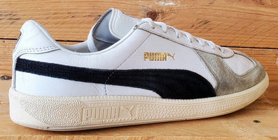Puma Army Low Leather/Suede Trainers UK8.5/US9.5/EU42.5 386607-01 White/Black