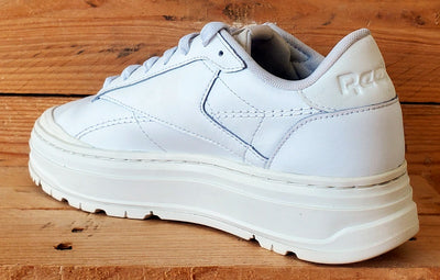 Reebok Club C Double Geo Low Leather Trainers UK5/US7.5/EU38 H69140 White