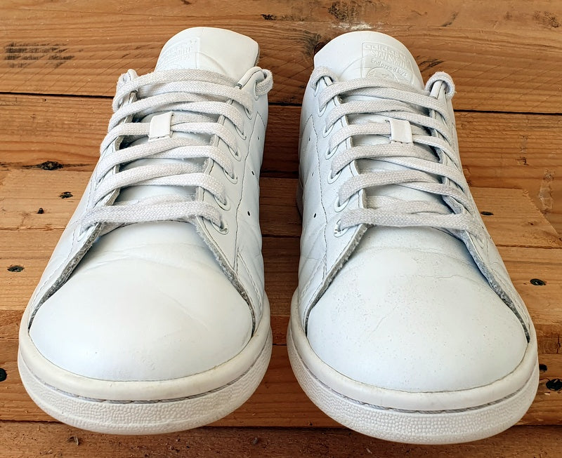 Adidas Stan Smith Low Leather Trainers UK10.5 US11 EU45 FX5500 Triple White VintageTrainers