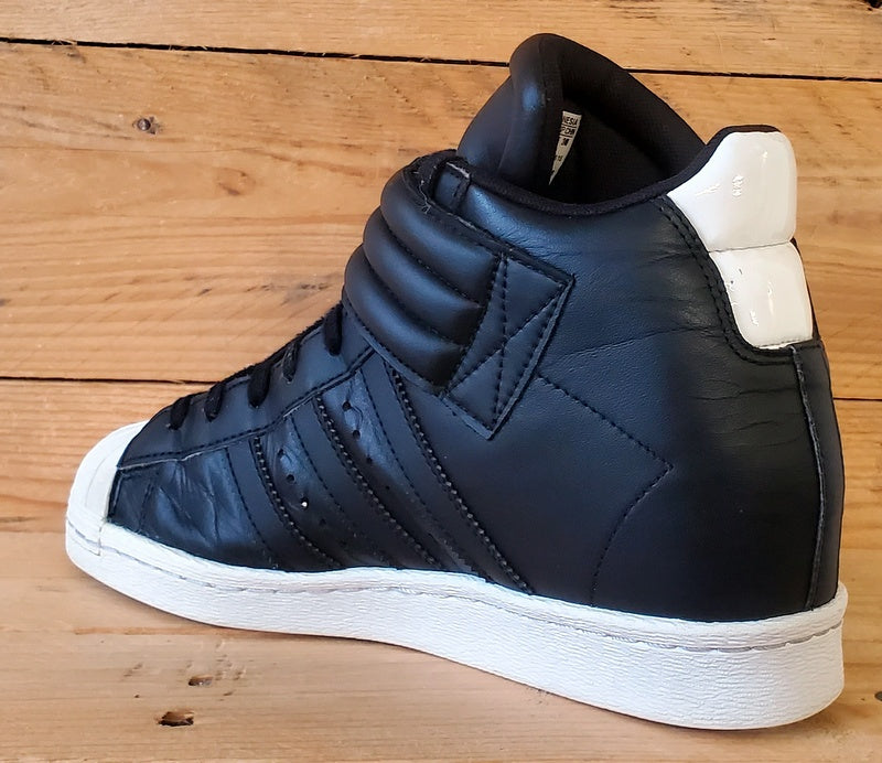 Adidas Superstar Up Mid Leather Trainers UK6/US7.5/EU39 S81350 Black/White