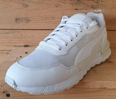 Puma Graviton Mega Low Textile Trainers UK9/US10/EU43 385873-02 Triple White