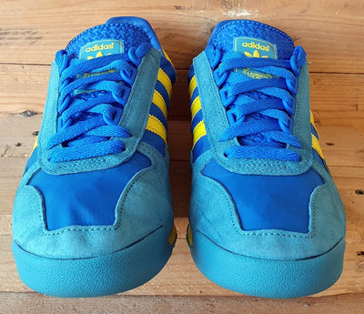 Adidas Originals SL 80 Suede/Textile Trainers UK9/US9.5/EU43 FV4029 Blue/Yellow