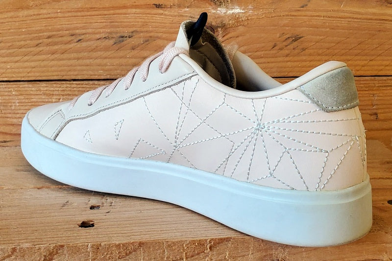 Adidas Sleek Series Low Leather Trainers UK6.5/US8/EU40 EG7753 Linen/White