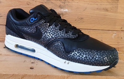 Nike Air Max 1 Low Deluxe Trainers UK9/US10/EU44 684708-001 Black Safari