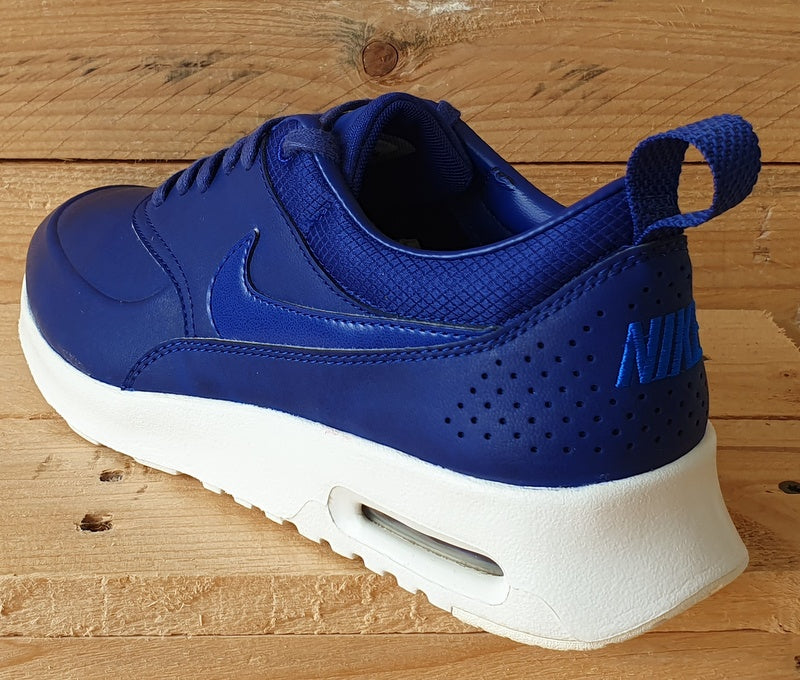 Nike Air Max Thea Premium Leather Trainers UK4 US6.5 E37.5 616723 400 Blue White VintageTrainers