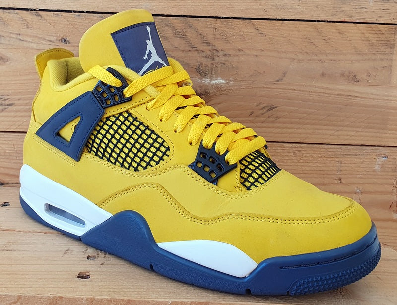 Nike Air Jordan 4 Retro Lightning Trainers UK8/US9/E42.5 CT8527-700 Yellow/Black