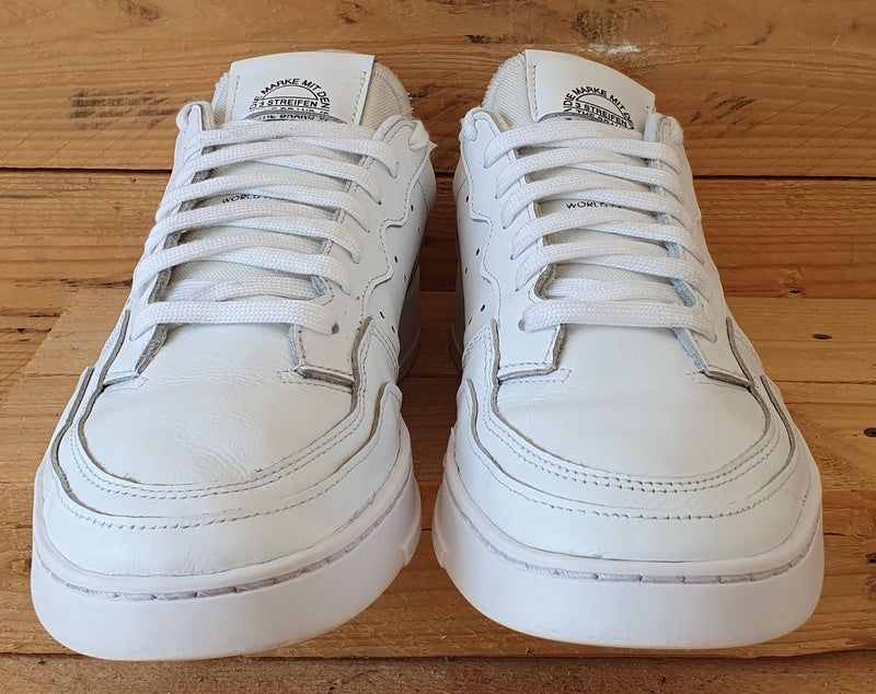 Adidas Supercourt Low Leather Trainers UK10/US10.5/EU44.5 EE6037 Triple White