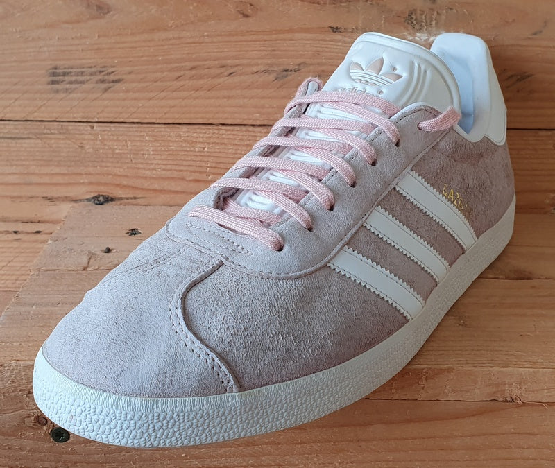 Adidas Gazelle Low Suede Trainers UK12/US12.5/EU47 BB5472 Vapor Pink/White