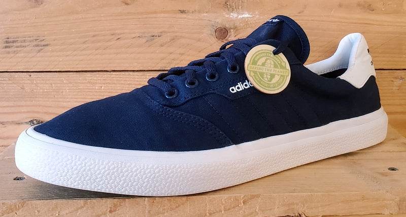 Adidas 3MC Vulc Low Canvas Trainers UK12/US12.5/EU47 B22707 Navy/White